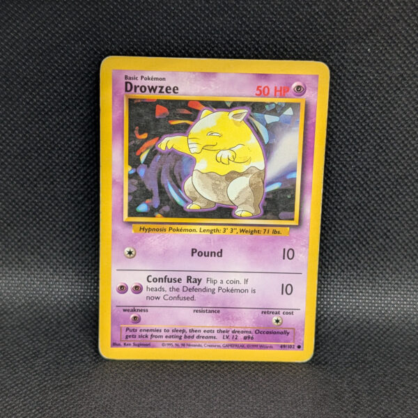 Pokémon Drowzee Base Set 49/102 Common Unlimited · Lightly Played