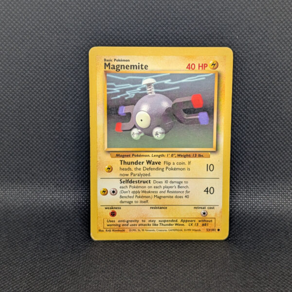 Pokémon Magnemite Base Set 53/102 Common · Lightly Played Unlimited