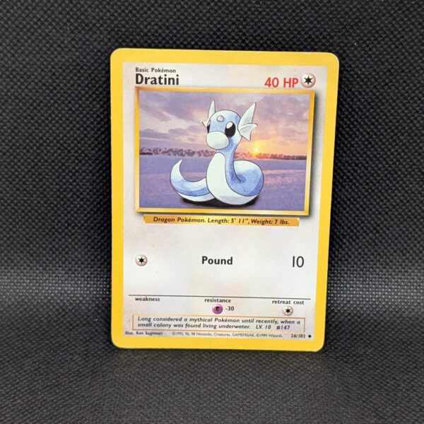 Pokémon Dratini Base Set 26/102 Common · Lightly Played Unlimited