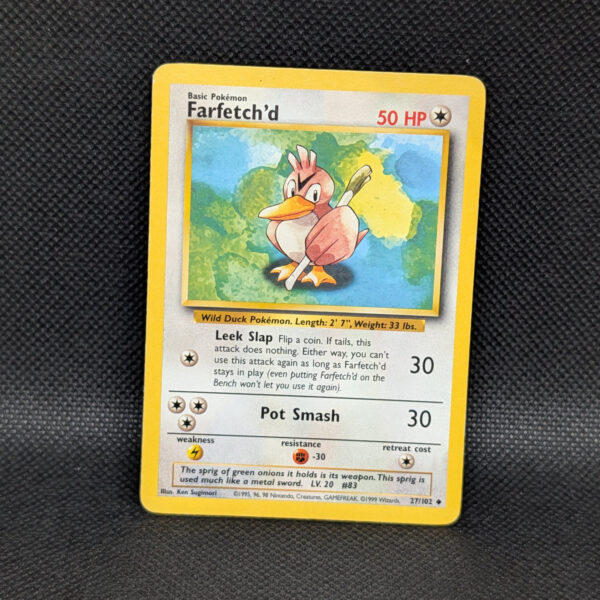 Pokémon Farfetch'd Base Set 27/102 Uncommon · Lightly Played Unlimited