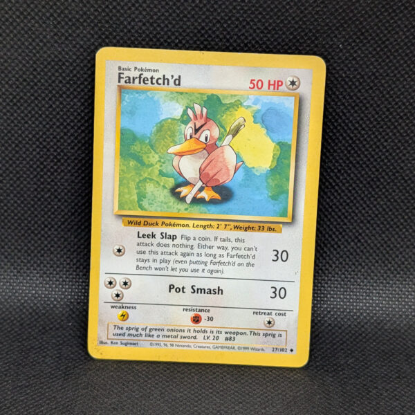 Pokémon Farfetch'd Base Set 27/102 Common · Lightly Played 1999