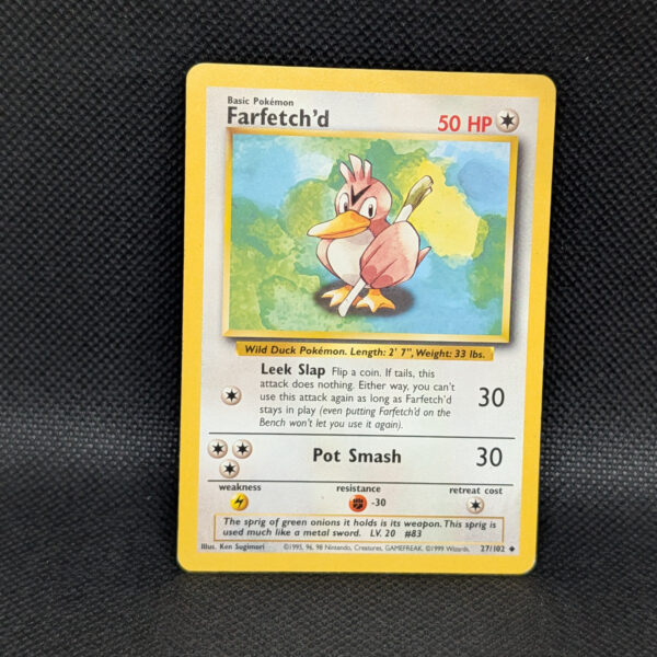 Pokémon Farfetch'd Base Set 27/102 Uncommon · Lightly Played