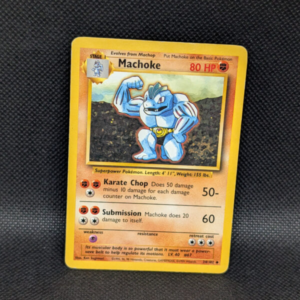 Pokémon Machoke Base Set 34/102 Uncommon · Lightly Played · Unlimited