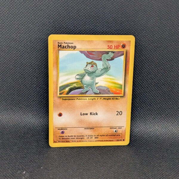 Pokémon Machop Base Set 52/102 Common · Lightly Played Unlimited