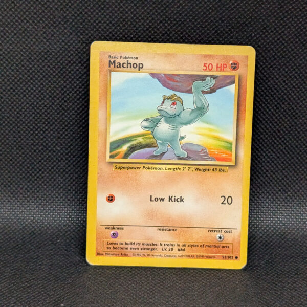 Pokémon Machop Base Set 52/102 Common · Lightly Played Unlimited