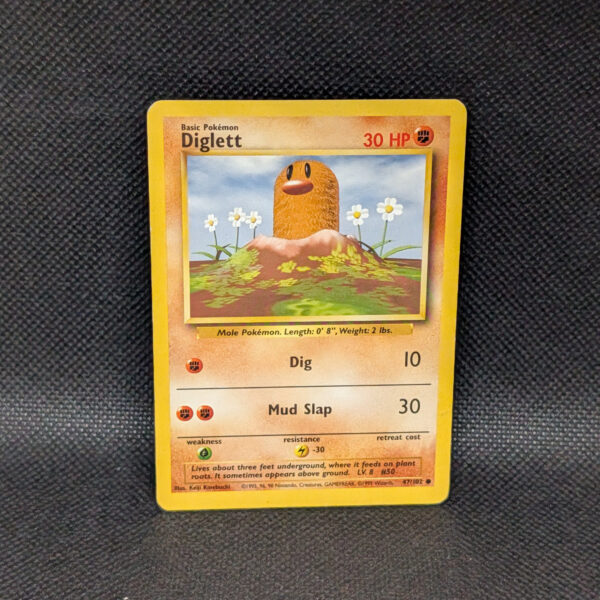 Pokémon Diglett Base Set 47/102 Common · Lightly Played Unlimited
