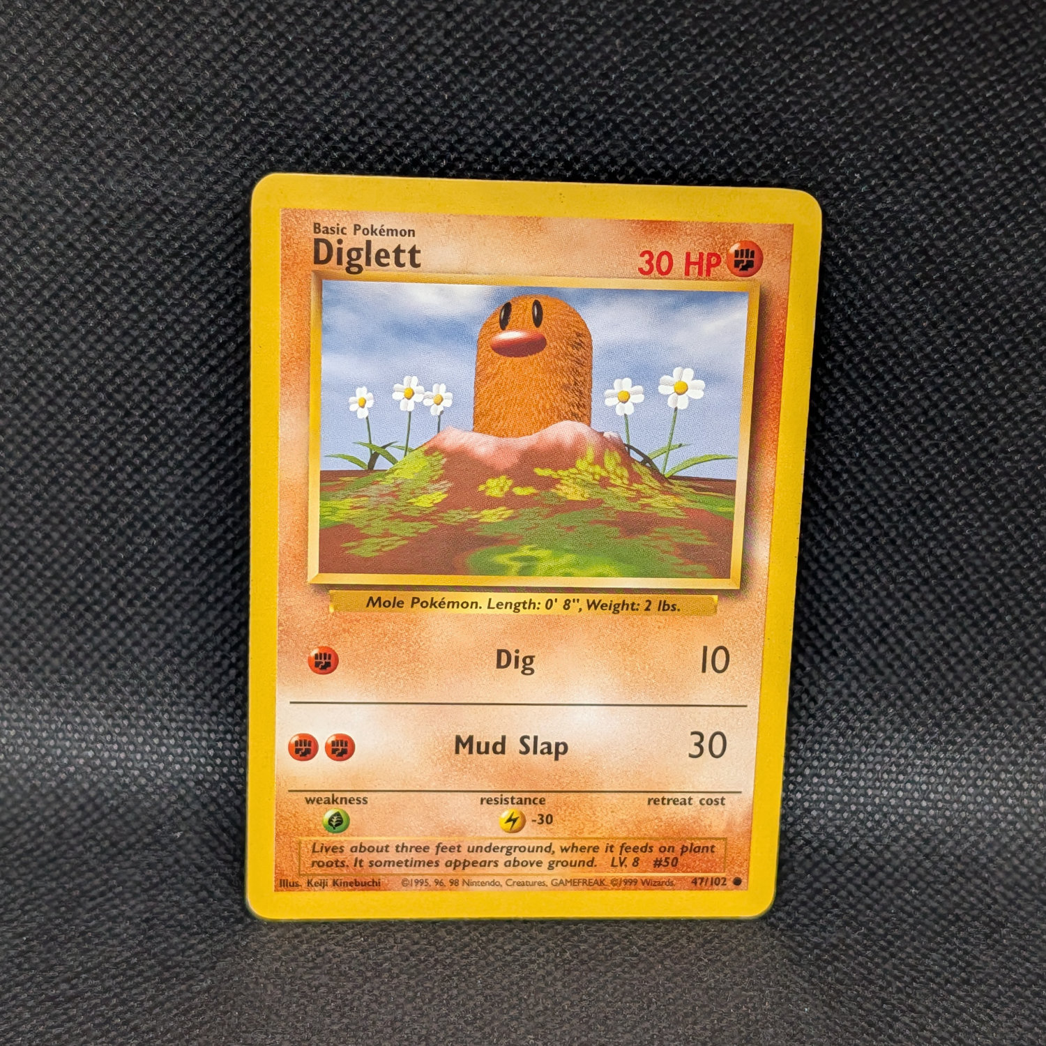 Pokémon Diglett Base Set 47/102 Common · Lightly Played Unlimited