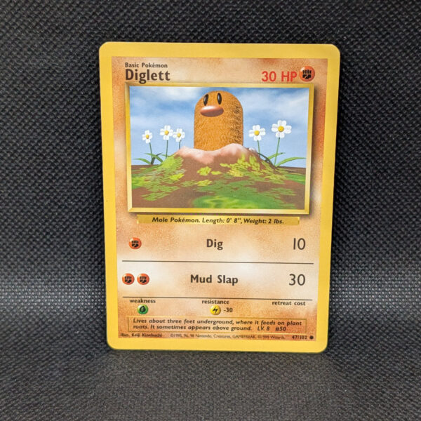 Pokémon Diglett Base Set 47/102 Common · Lightly Played Unlimited