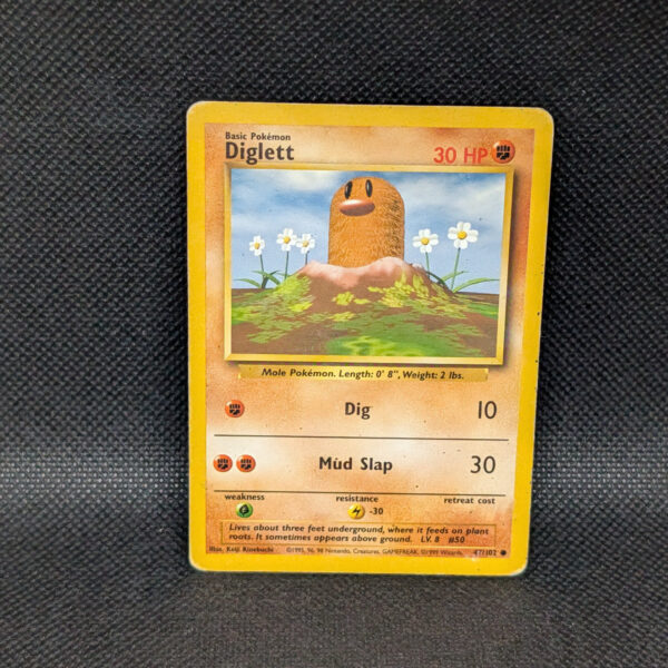 Pokémon Diglett Base Set 47/102 Common · Lightly Played Unlimited