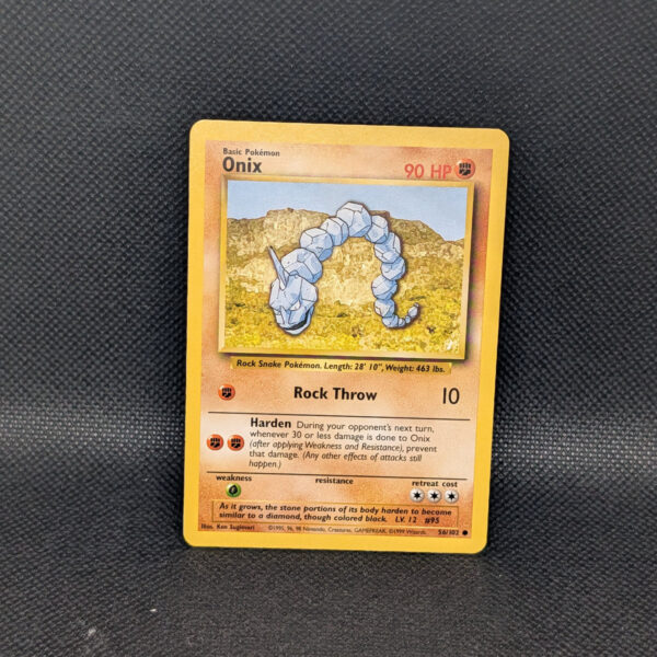 Pokémon Onix Base Set 56/102 Common · Lightly Played Unlimited