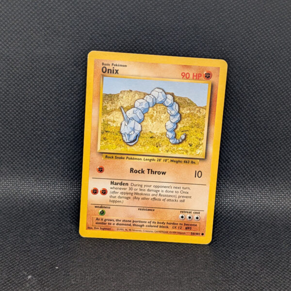 Pokémon Onix Base Set 56/102 Common · Lightly Played · Unlimited