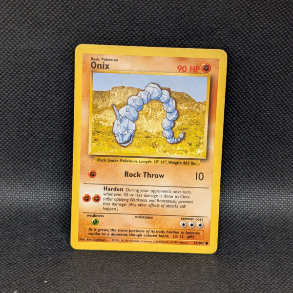 Pokémon Onix Base Set 56/102 Common · Lightly Played Unlimited