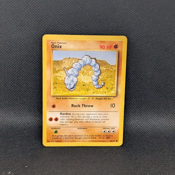Pokémon Onix Base Set 56/102 Common · Lightly Played Unlimited English