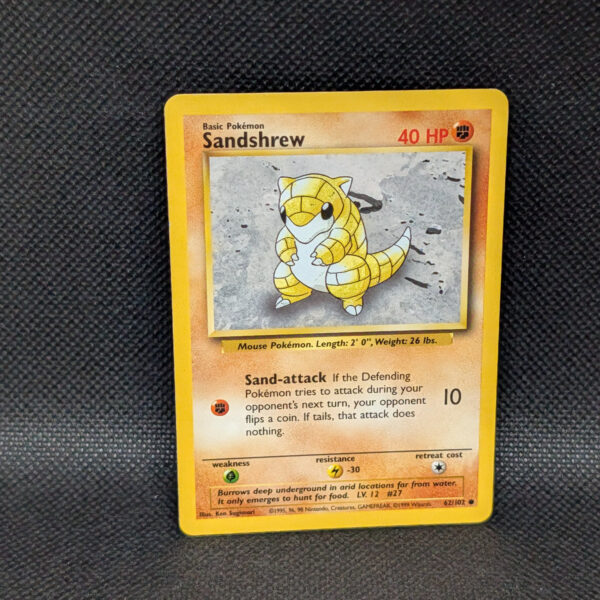 Pokémon Sandshrew Base Set 62/102 Common · Lightly Played Unlimited