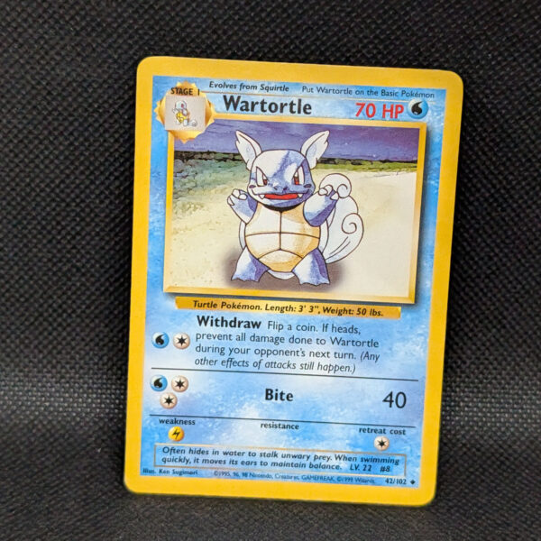 Pokémon Wartortle Base Set 42/102 Uncommon · Lightly Played · Unlimited