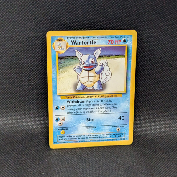 Pokémon Wartortle Base Set 42/102 Uncommon · Lightly Played Unlimited