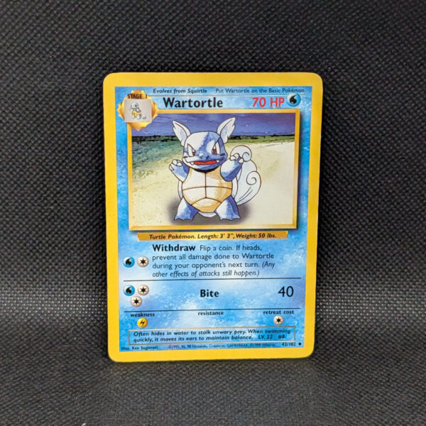 Pokémon Wartortle Base Set 42/102 Uncommon · Lightly Played Unlimited