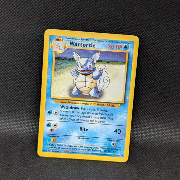 Pokémon Wartortle Base Set 42/102 Uncommon · Lightly Played Unlimited