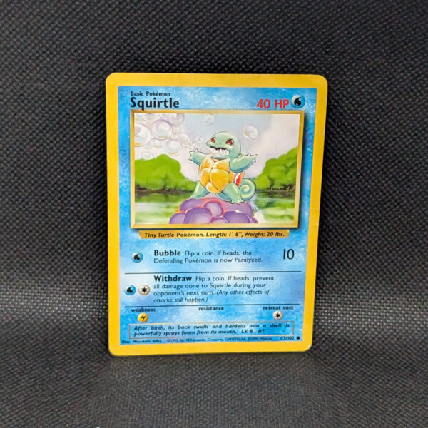 Pokémon Squirtle Base Set 63/102 Common · Lightly Played Unlimited