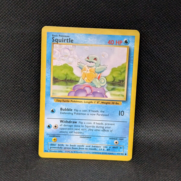Pokémon Squirtle Base Set 63/102 Common · Lightly Played Unlimited