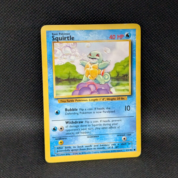 Pokémon Squirtle Base Set 63/102 Common · Lightly Played Unlimited