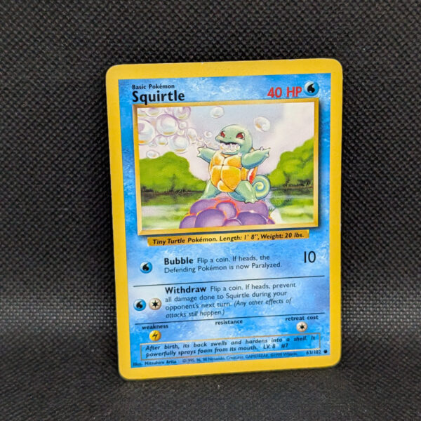Pokémon Squirtle Base Set 63/102 Common Unlimited · Lightly Played