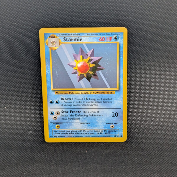 Pokémon Starmie Base Set 64/102 Common · Lightly Played Unlimited