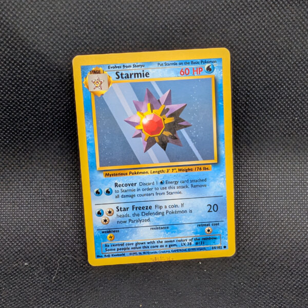 Pokémon Starmie Base Set 64/102 Unlimited · Lightly Played
