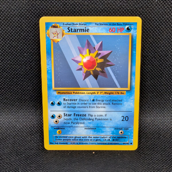 Pokémon Starmie Base Set 64/102 Common · Lightly Played Unlimited