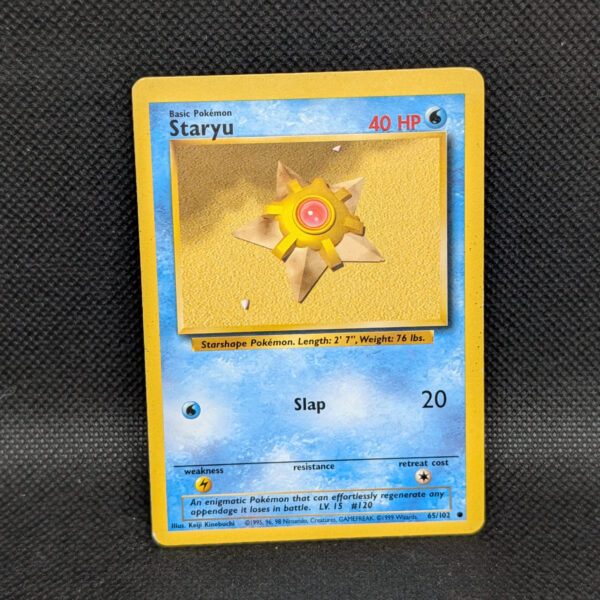 Pokémon Staryu Base Set 65/102 Common Unlimited · Lightly Played