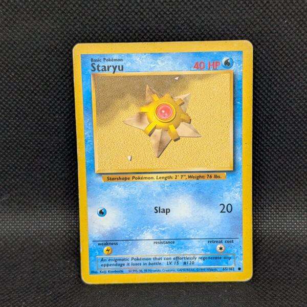 Pokémon Staryu Base Set 65/102 Common Unlimited · Lightly Played