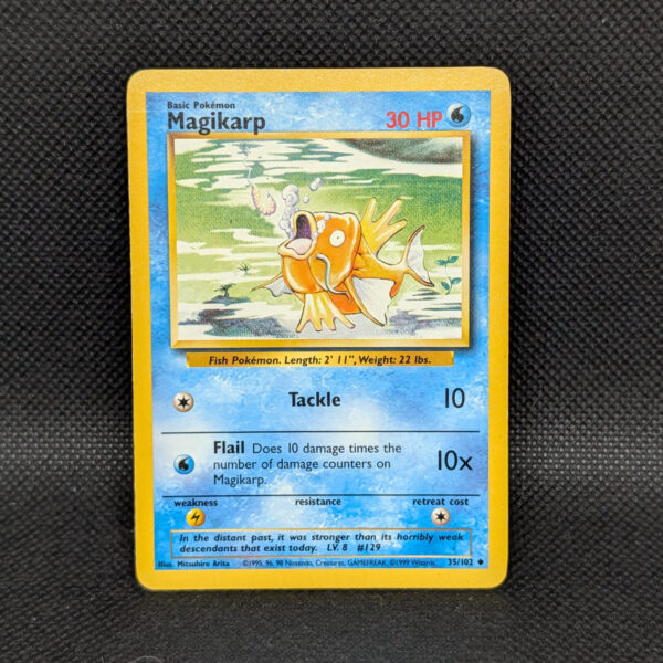 Pokémon Magikarp Base Set 35/102 Common · Lightly Played · Unlimited