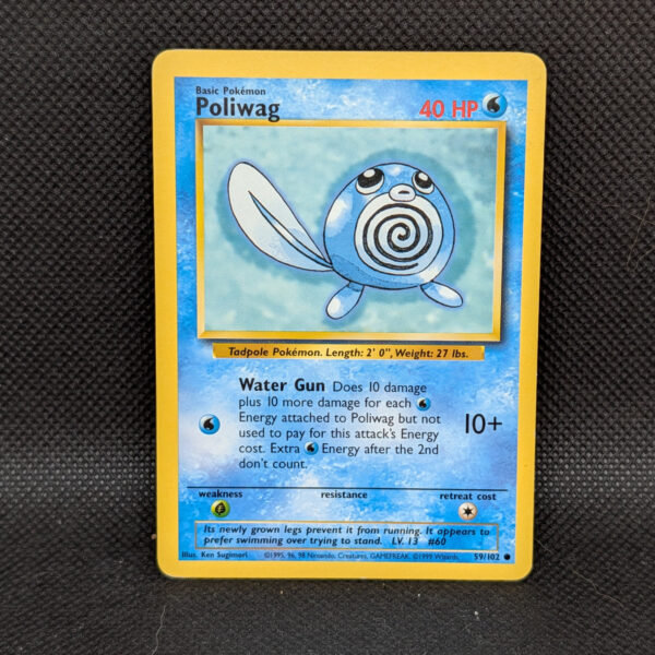 Pokémon Poliwag Base Set 59/102 Common · Lightly Played · Unlimited