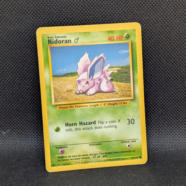 Pokémon Nidoran♂ Base Set 55/102 Common · Lightly Played
