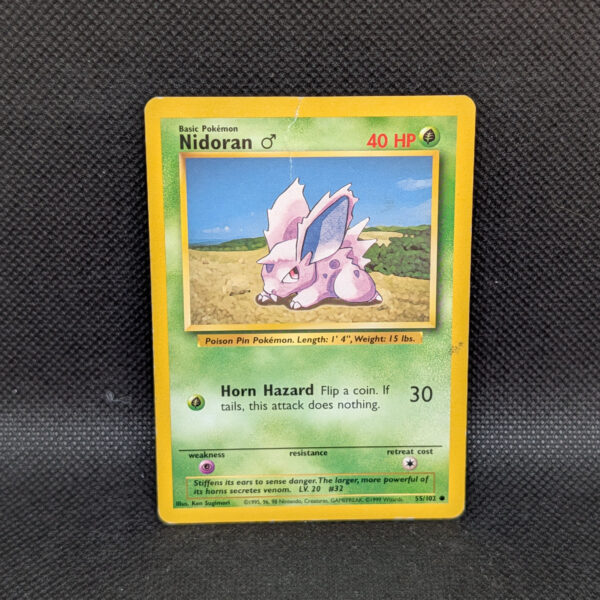 Pokémon Nidoran Male Base Set 55/102 Common · Lightly Played