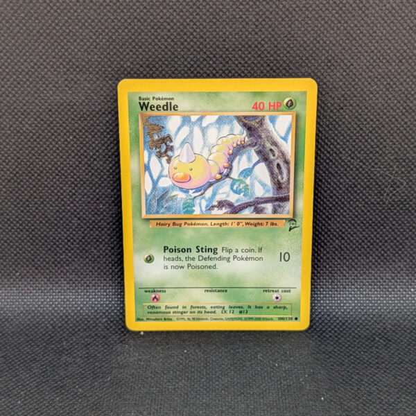 Pokémon Weedle Base Set 2 100/130 Common · Lightly Played