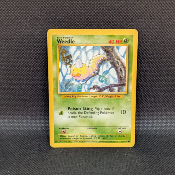 Pokémon Weedle Base Set 69/102 Common · Lightly Played Unlimited
