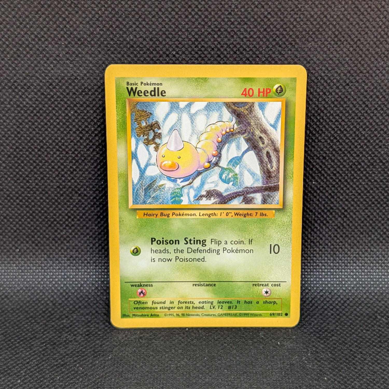 Pokémon Weedle Base Set 69/102 Common · Lightly Played Unlimited