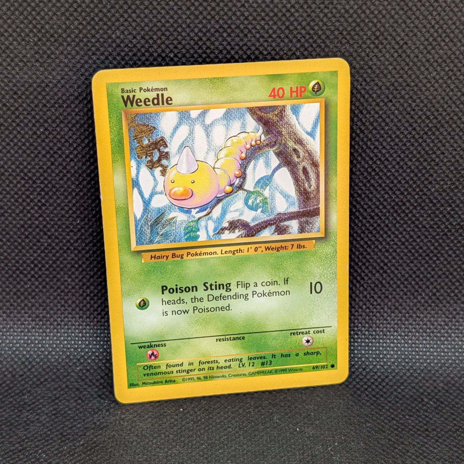 Pokémon Weedle Base Set 69/102 Common · Lightly Played Unlimited