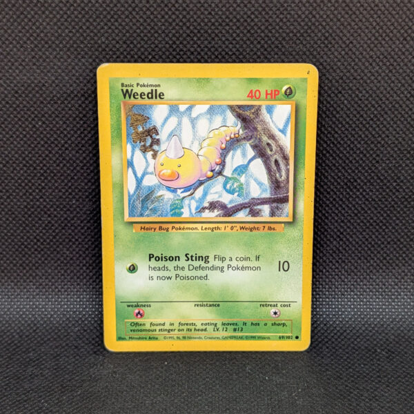 Pokémon Weedle Base Set 69/102 Common · Lightly Played · Unlimited