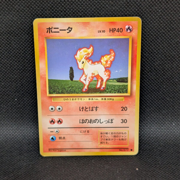 Pokémon Ponyta Japanese Base Set No.077 Common · Lightly Played