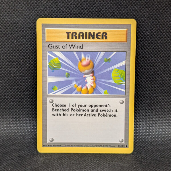 Pokémon Gust of Wind Base Set 93/102 Common Trainer · Near Mint