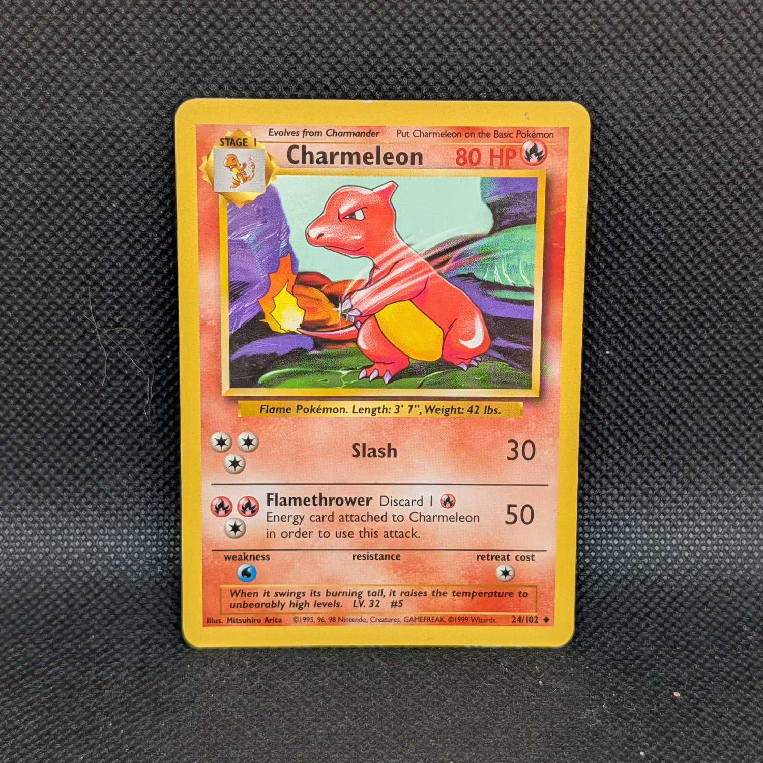 Pokémon Charmeleon Base Set 24/102 Uncommon · Lightly Played Unlimited
