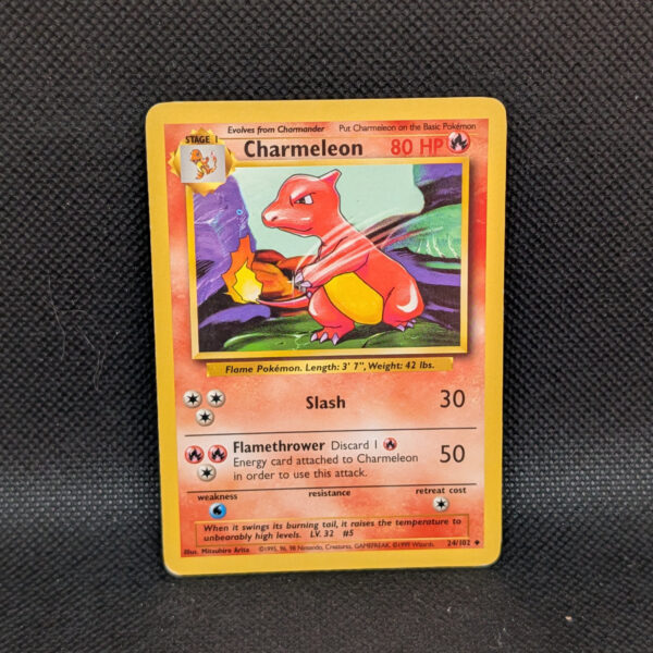 Pokémon Charmeleon Base Set 24/102 Uncommon · Lightly Played Unlimited