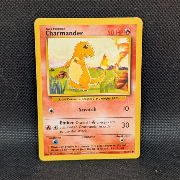 Pokémon Charmander Base Set 46/102 Common · Lightly Played Unlimited