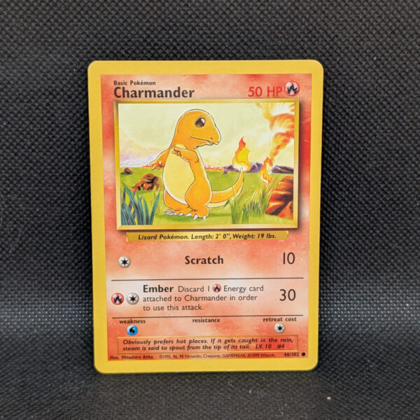 Pokémon Charmander Base Set 46/102 Common · Lightly Played · Unlimited