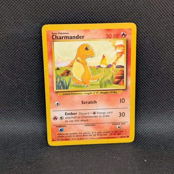 Pokémon Charmander Base Set 46/102 Common Unlimited · Lightly Played