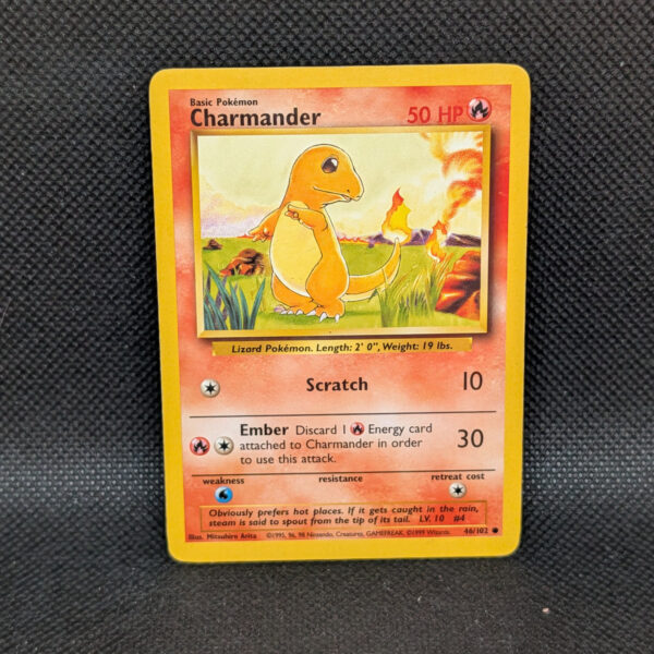 Pokémon Charmander Base Set 46/102 Common · Lightly Played Unlimited
