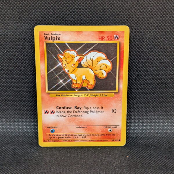 Pokémon Vulpix Base Set 68/102 Common · Lightly Played Unlimited English