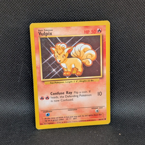 Pokémon Vulpix Base Set 68/102 Common · Lightly Played · Unlimited